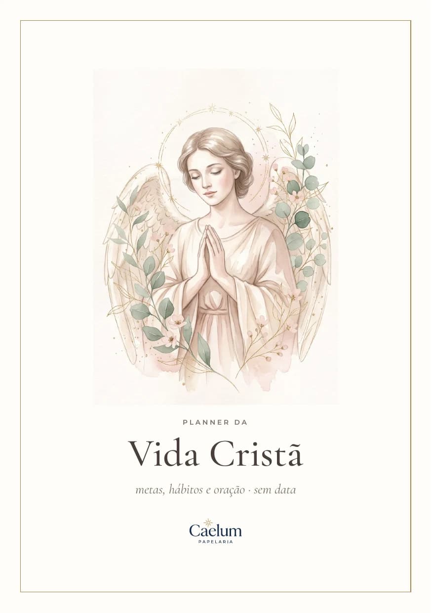 Capa Planner da Vida Cristã, estilo elegante